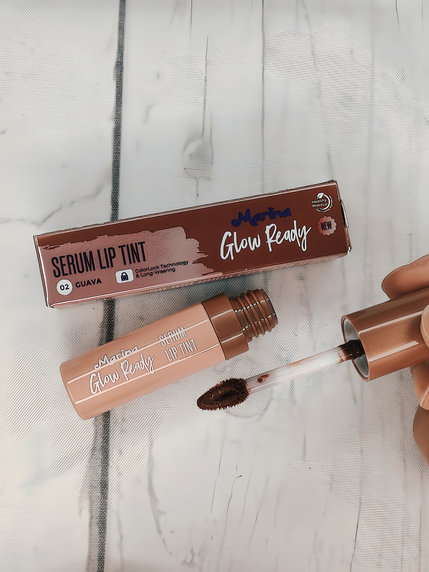 Marina Glow Ready Serum Liptint 02. Guava