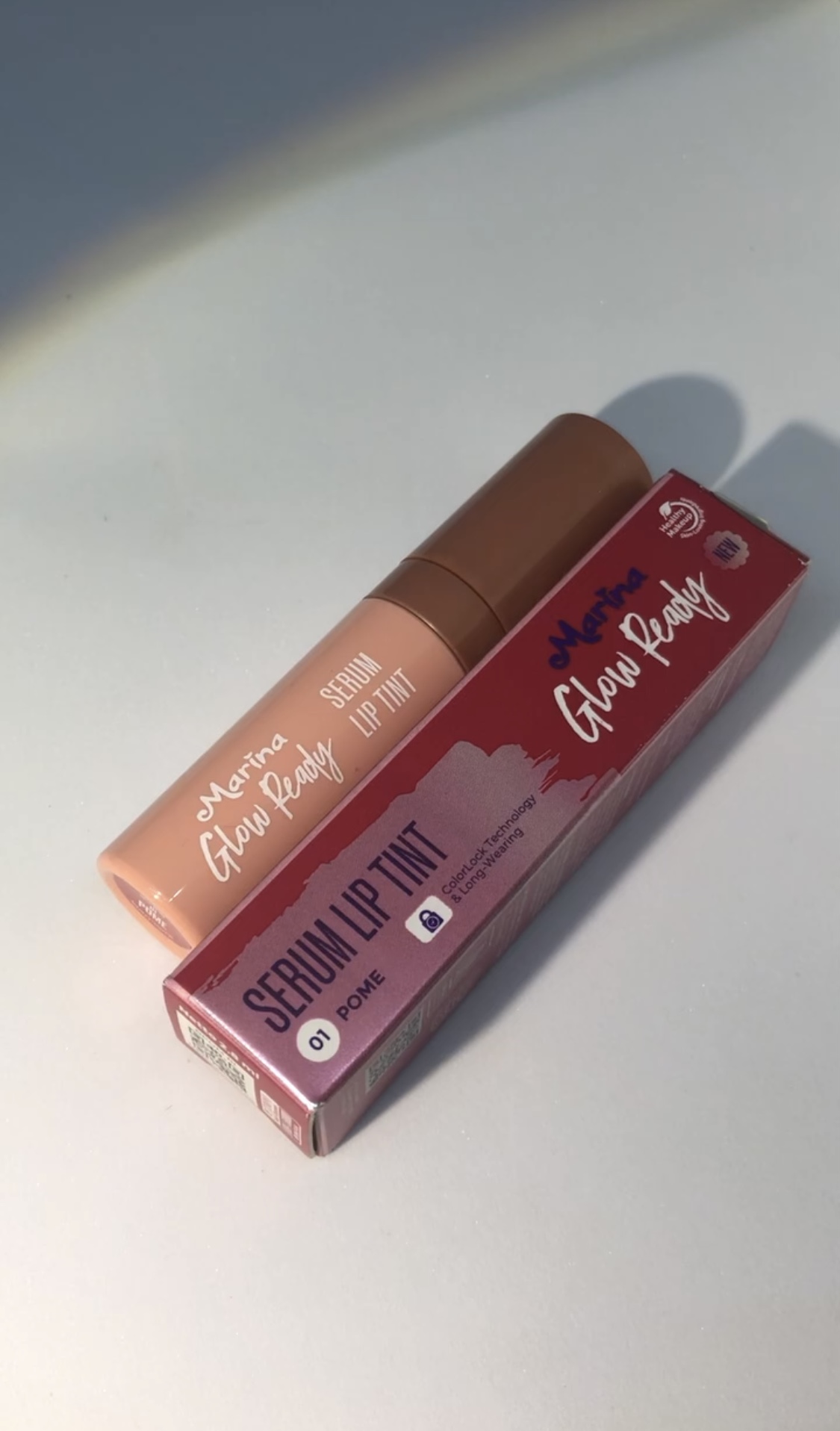 Marina glow ready serum lip tint
