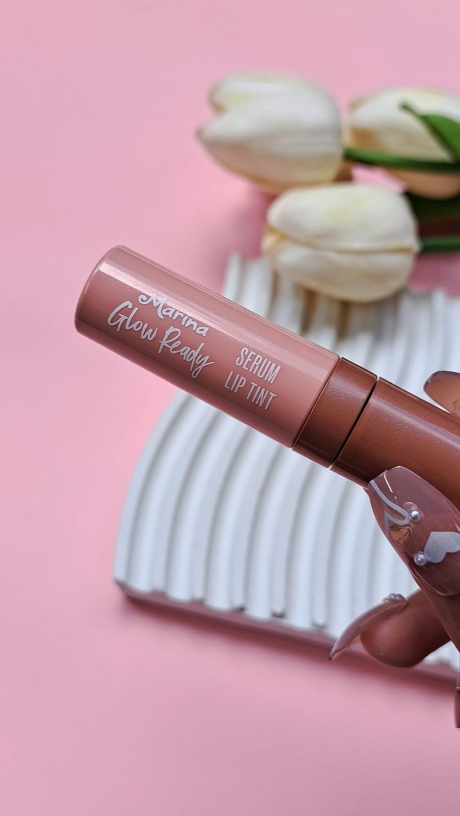 Marina glow ready serum lip tint